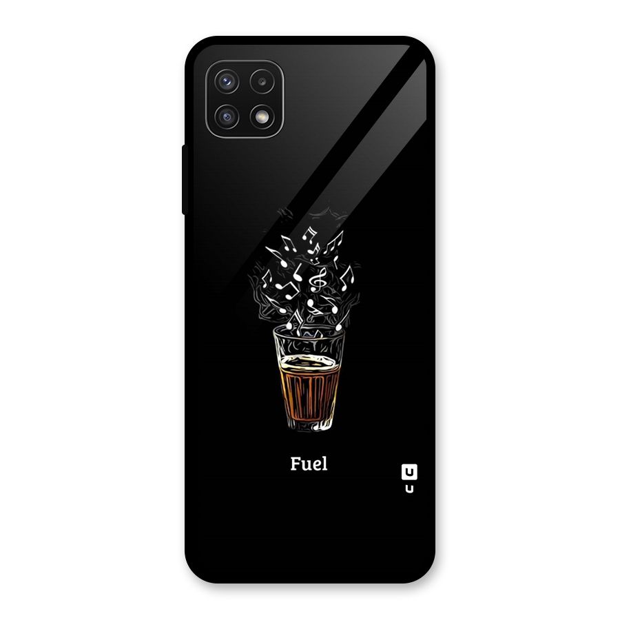 Music Chai My Fuel Glass Back Case for Galaxy A22 5G
