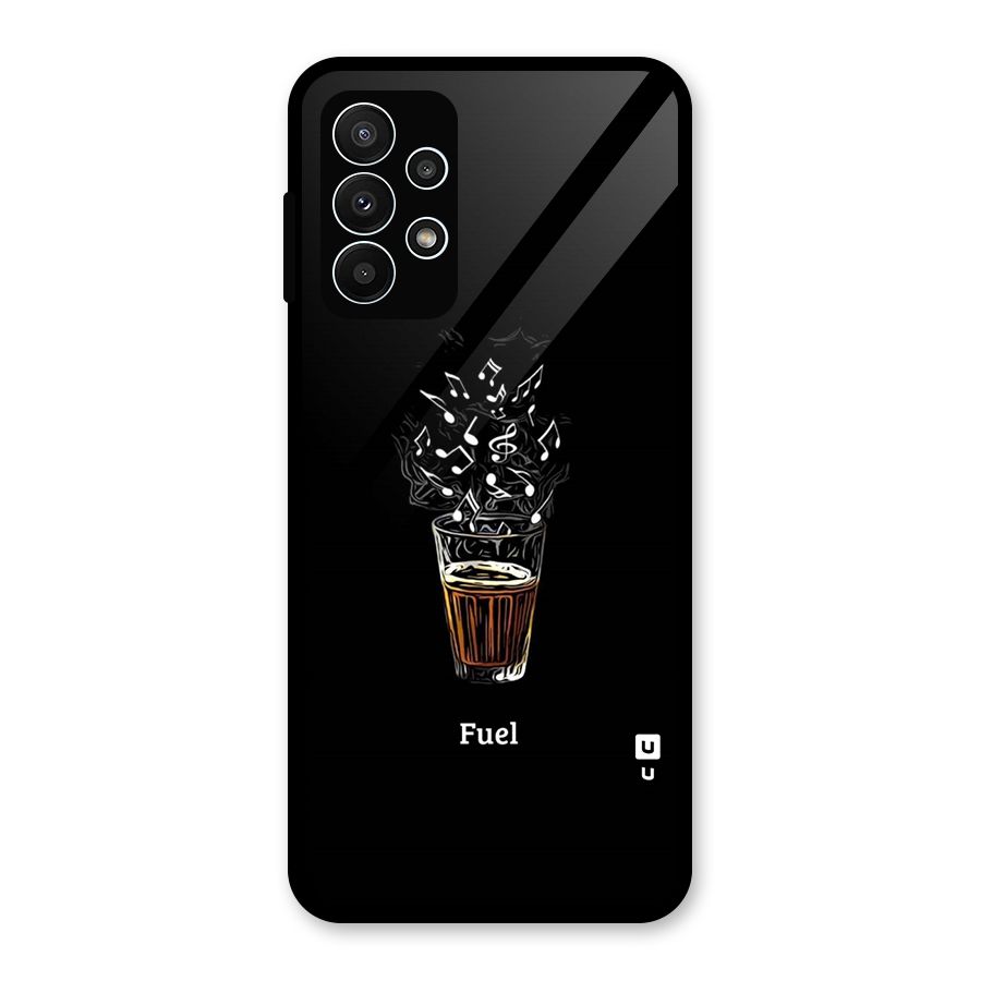 Music Chai My Fuel Glass Back Case for Galaxy A23