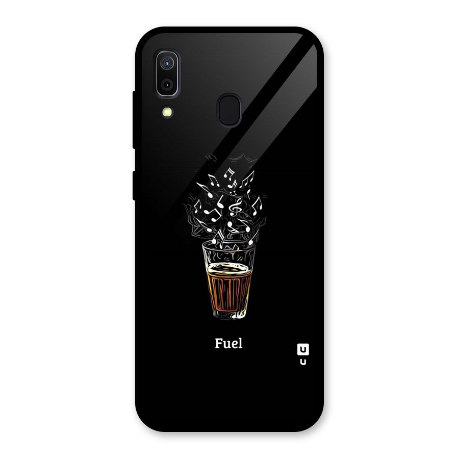 Music Chai My Fuel Glass Back Case for Galaxy A30