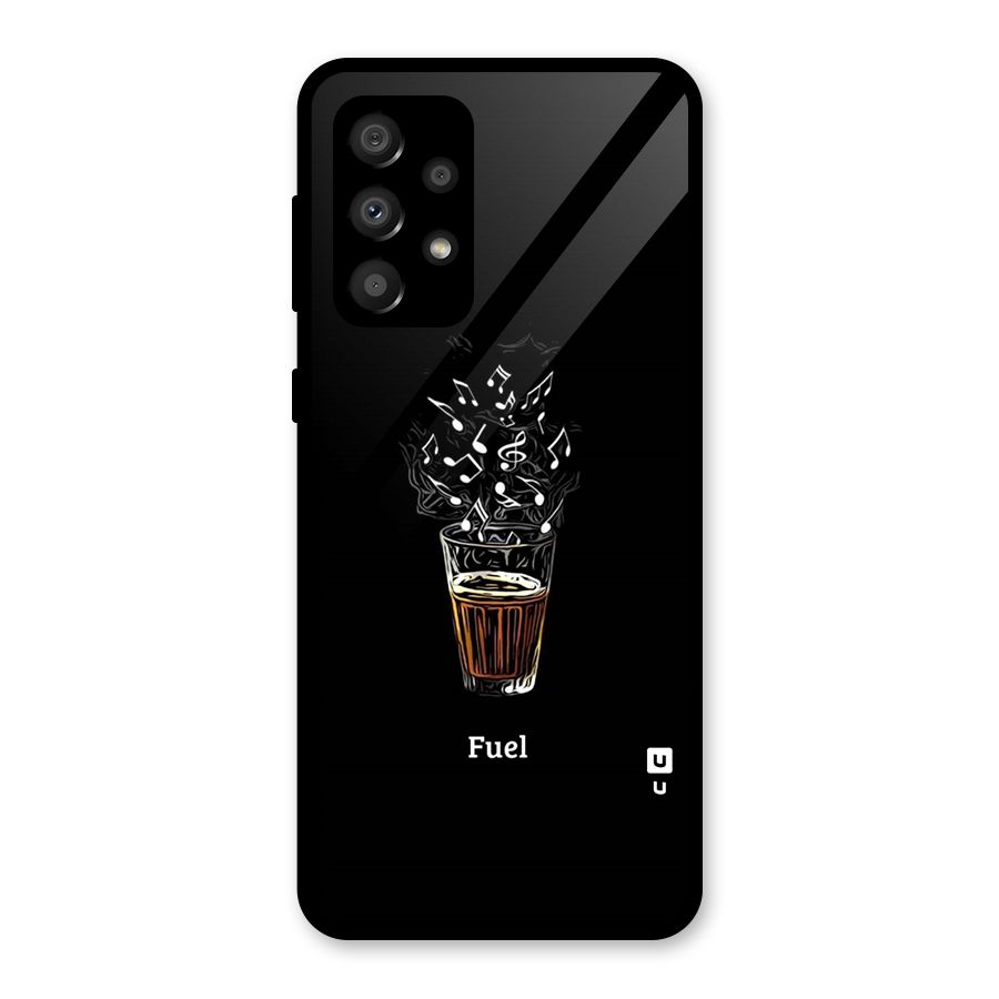 Music Chai My Fuel Glass Back Case for Galaxy A32