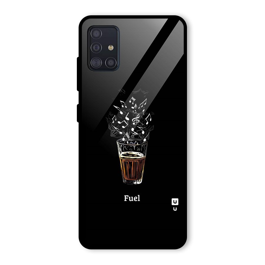Music Chai My Fuel Glass Back Case for Galaxy A51