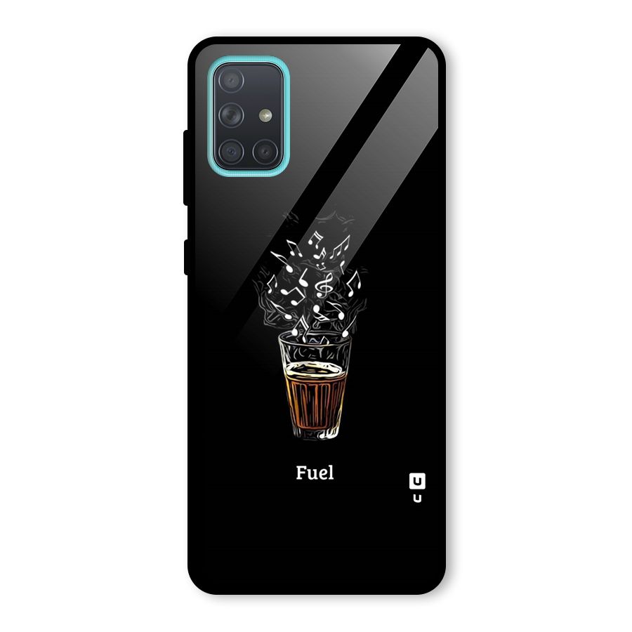Music Chai My Fuel Glass Back Case for Galaxy A71