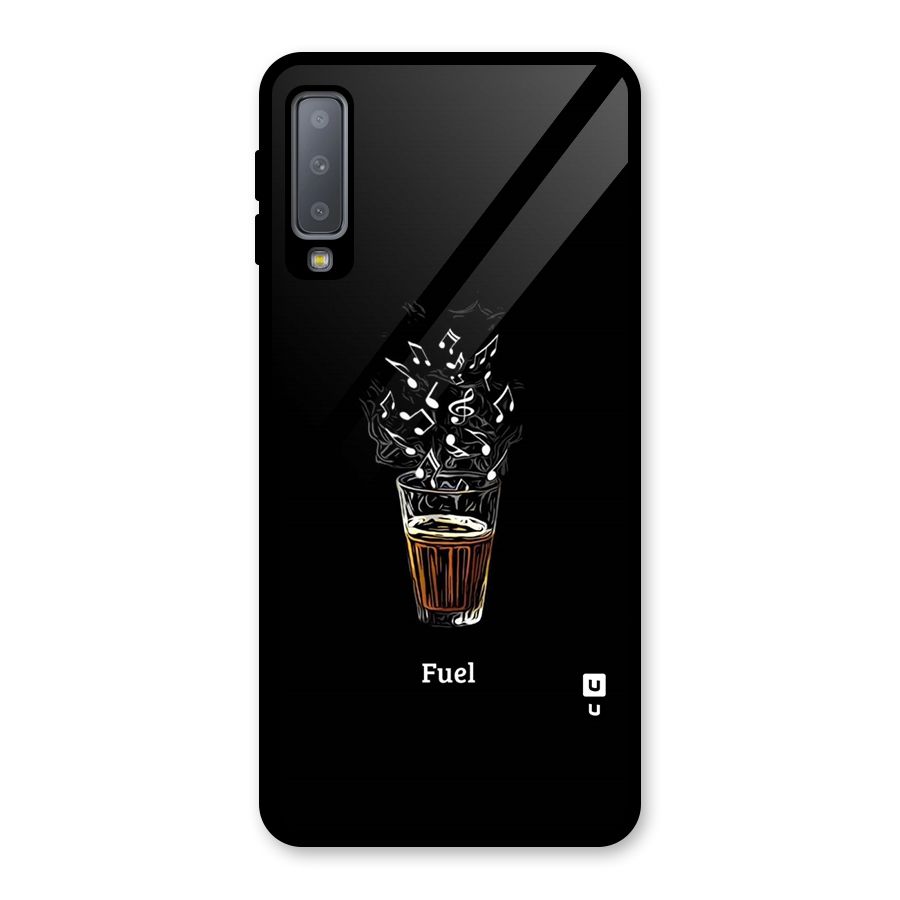 Music Chai My Fuel Glass Back Case for Galaxy A7 (2018)