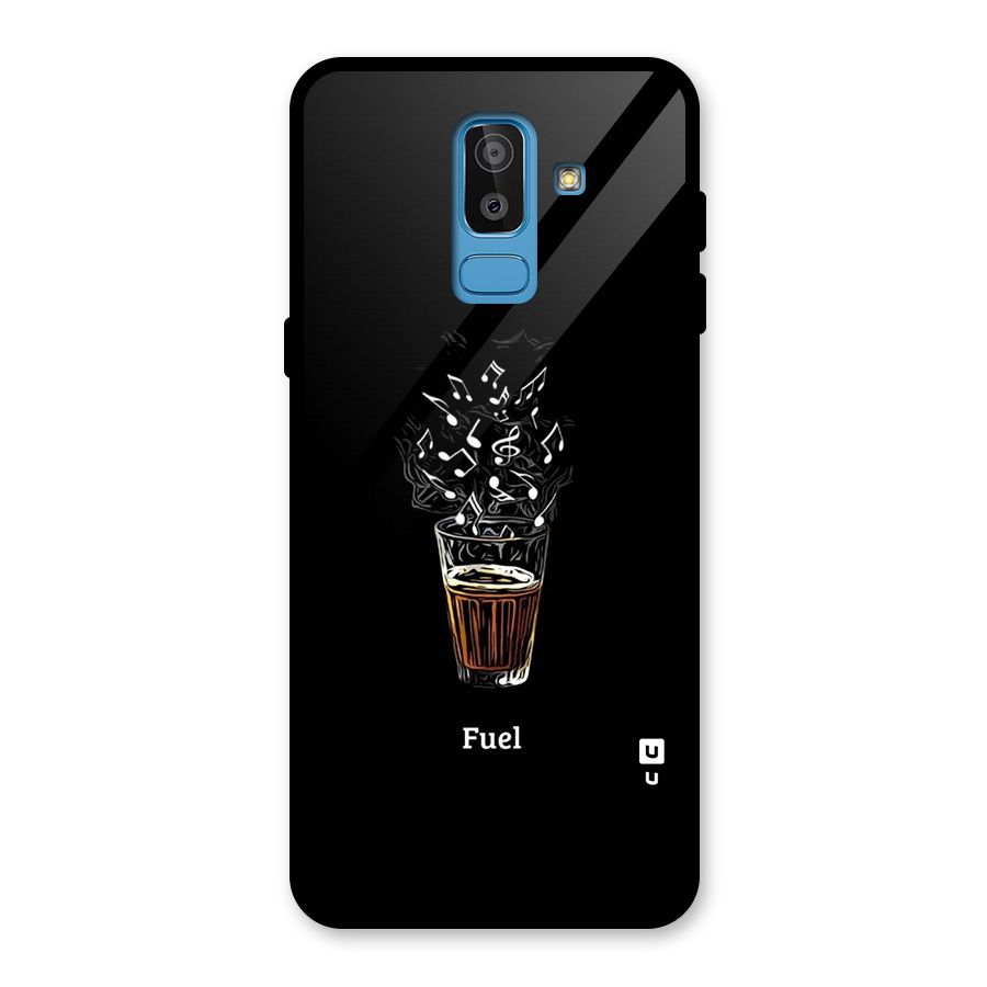Music Chai My Fuel Glass Back Case for Galaxy J8