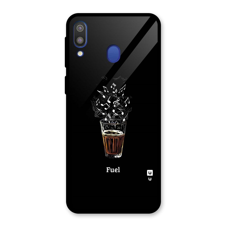 Music Chai My Fuel Glass Back Case for Galaxy M20