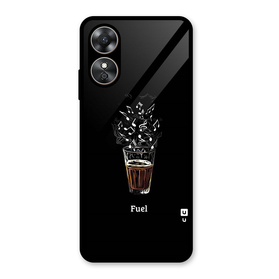 Music Chai My Fuel Glass Back Case for Oppo A17