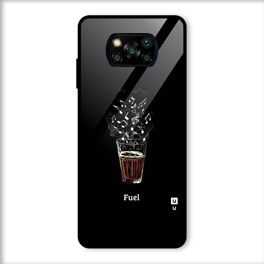 Music Chai My Fuel Glass Back Case for Poco X3