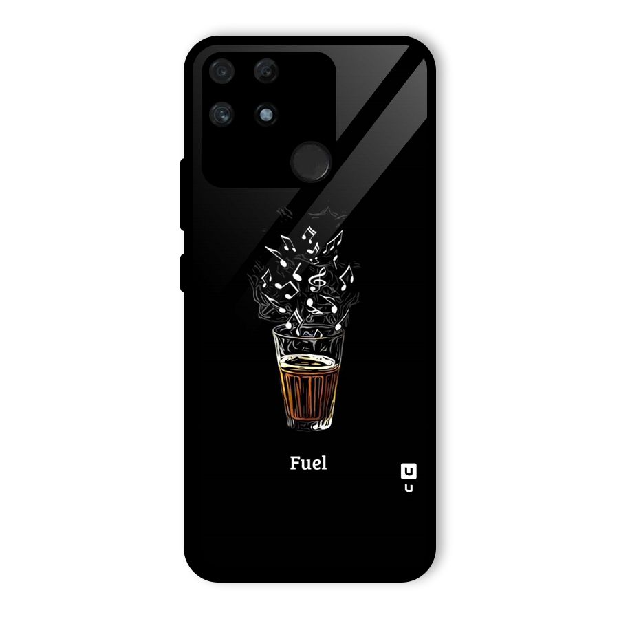 Music Chai My Fuel Glass Back Case for Realme Narzo 50A
