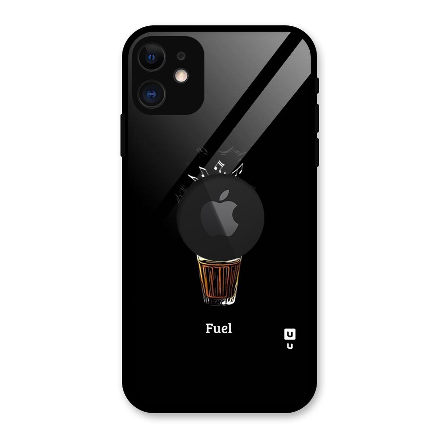 Music Chai My Fuel Glass Back Case for iPhone 11 Logo Cut
