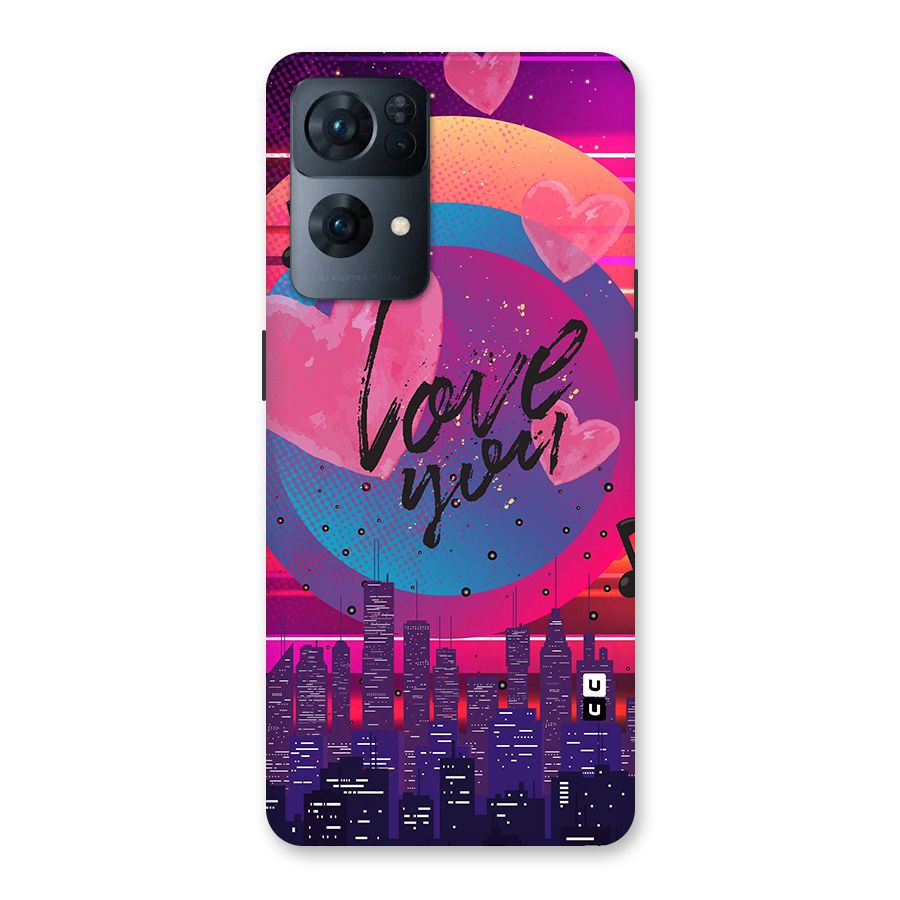 Music City Love Back Case for Oppo Reno7 Pro 5G