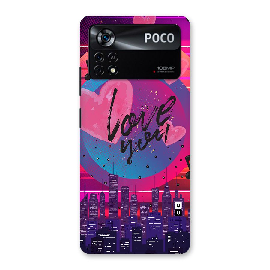 Music City Love Back Case for Poco X4 Pro 5G