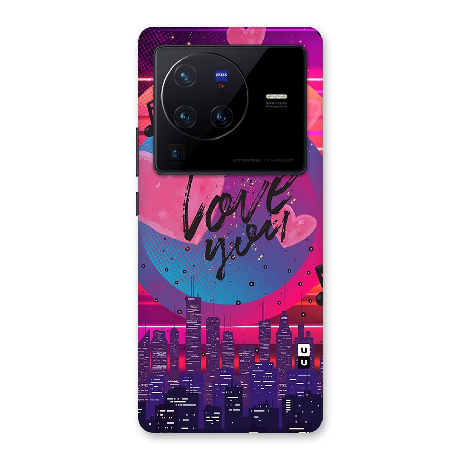 Music City Love Back Case for Vivo X80 Pro