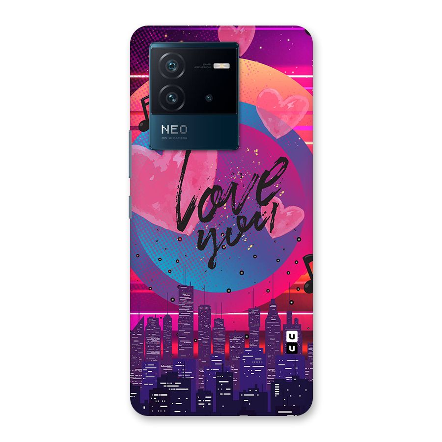 Music City Love Back Case for Vivo iQOO Neo 6 5G