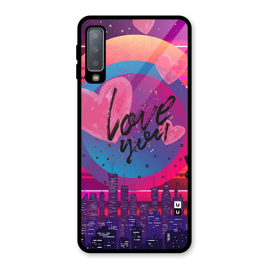 Music City Love Glass Back Case for Galaxy A7 (2018)