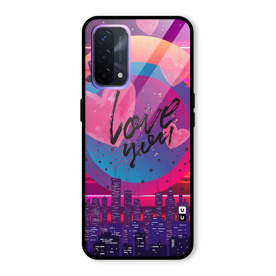 Music City Love Glass Back Case for Oppo A74 5G