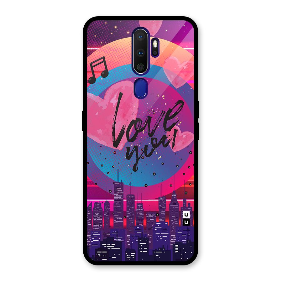 Music City Love Glass Back Case for Oppo A9 (2020)