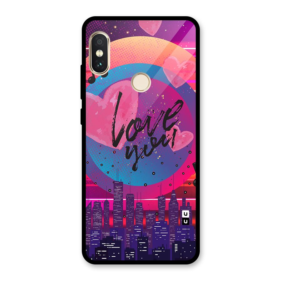 Music City Love Glass Back Case for Redmi Note 5 Pro