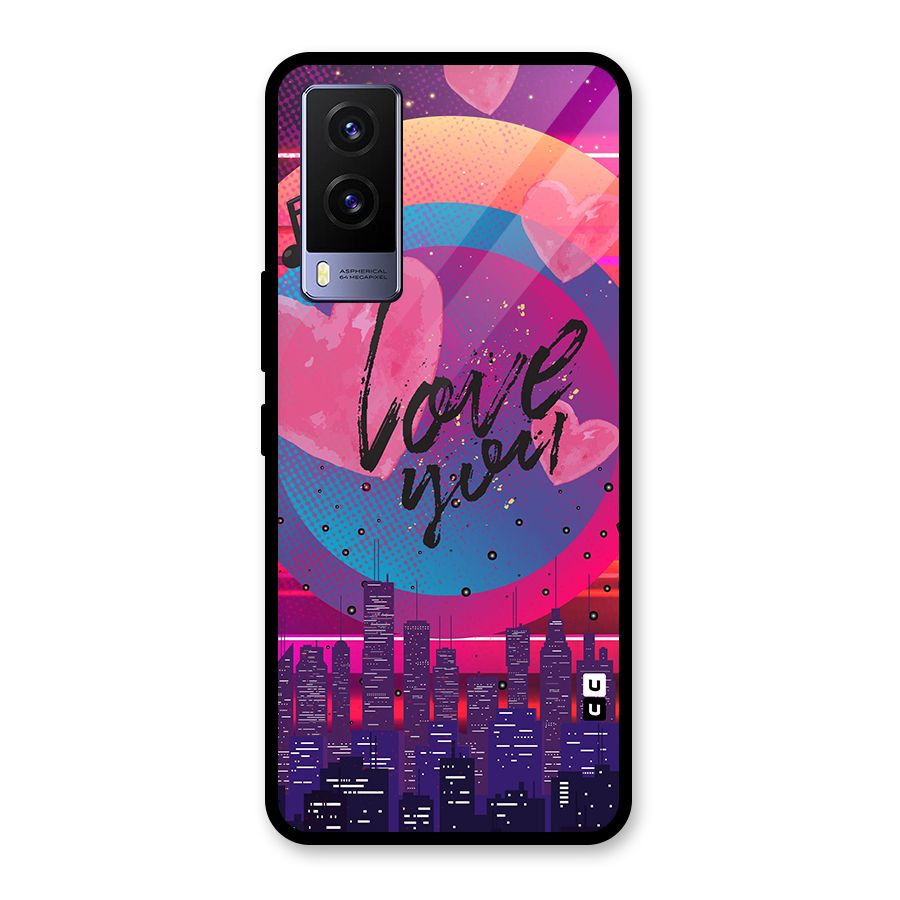 Music City Love Glass Back Case for Vivo V21e 5G