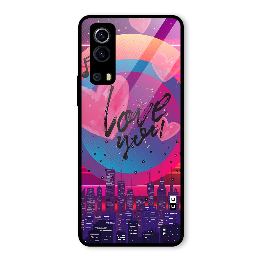 Music City Love Glass Back Case for Vivo iQOO Z3