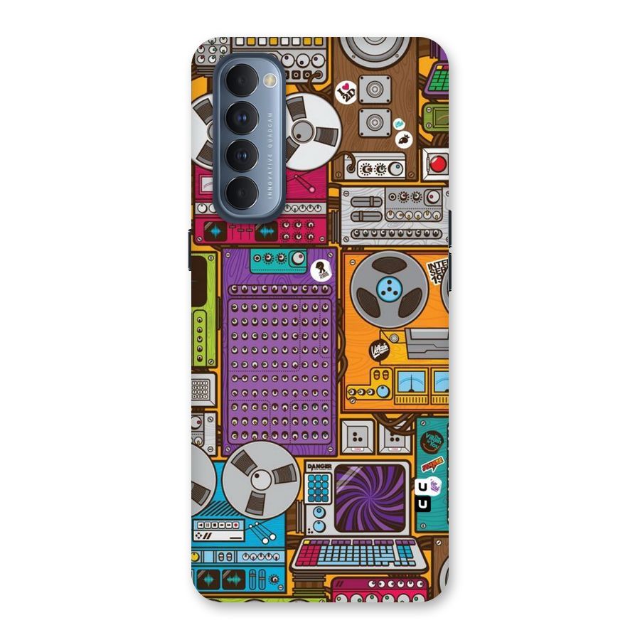 Music Decks Back Case for Reno4 Pro