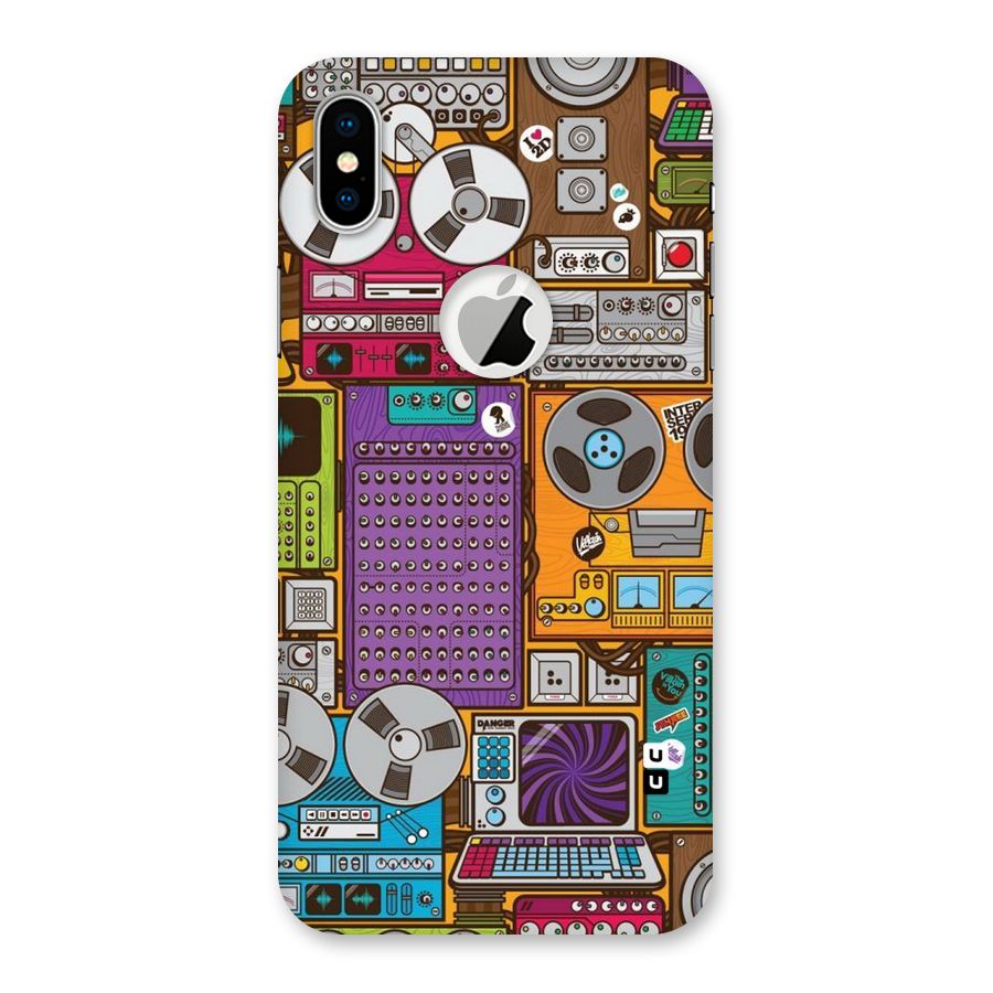 Music Decks Back Case for iPhone X Logo Cut