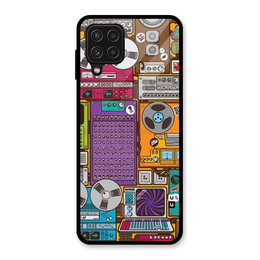 Music Decks Glass Back Case for Galaxy A22 4G