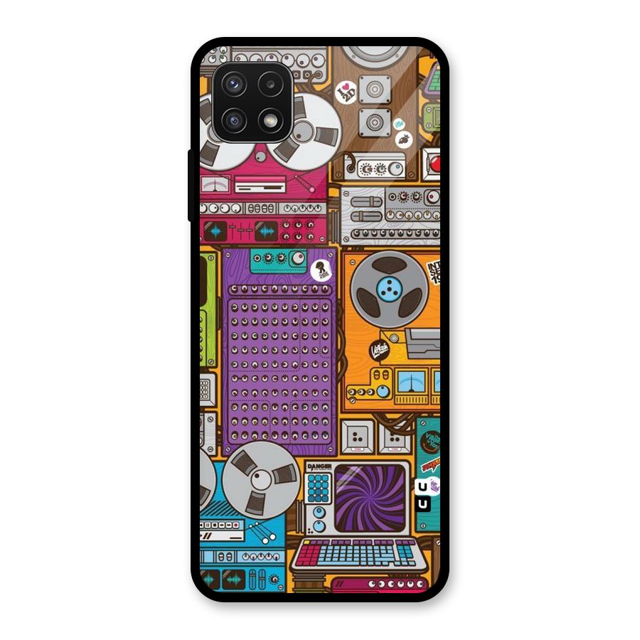 Music Decks Glass Back Case for Galaxy A22 5G