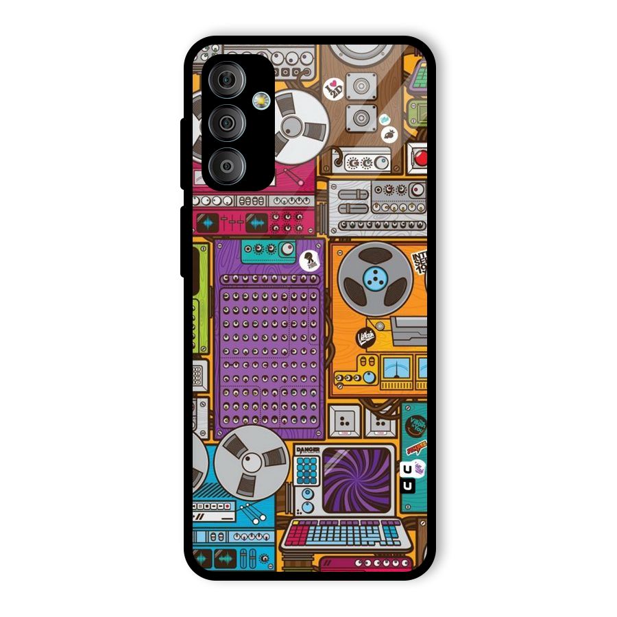 Music Decks Glass Back Case for Galaxy F23