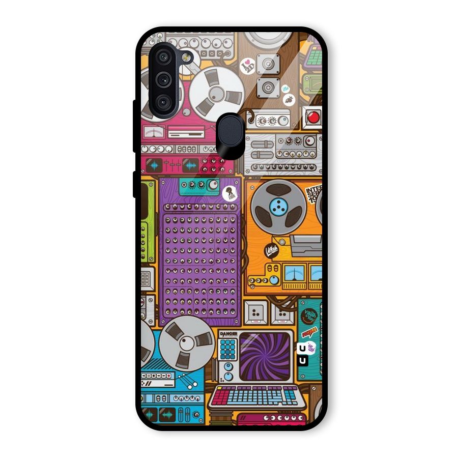 Music Decks Glass Back Case for Galaxy M11