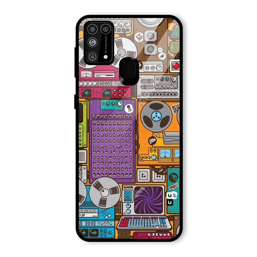 Music Decks Glass Back Case for Galaxy M31