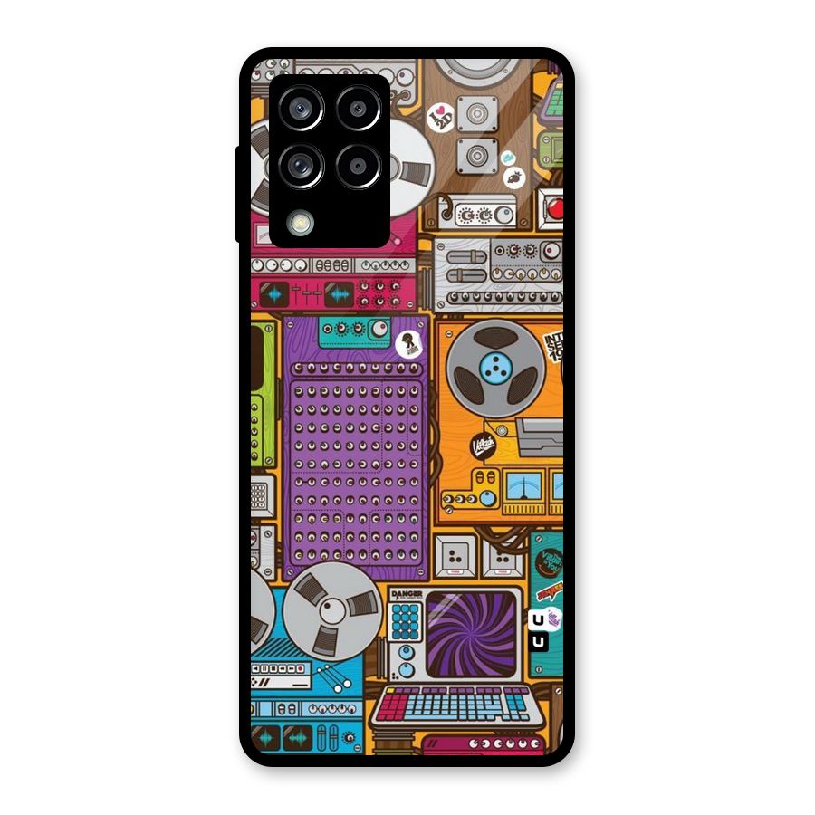 Music Decks Glass Back Case for Galaxy M53 5G