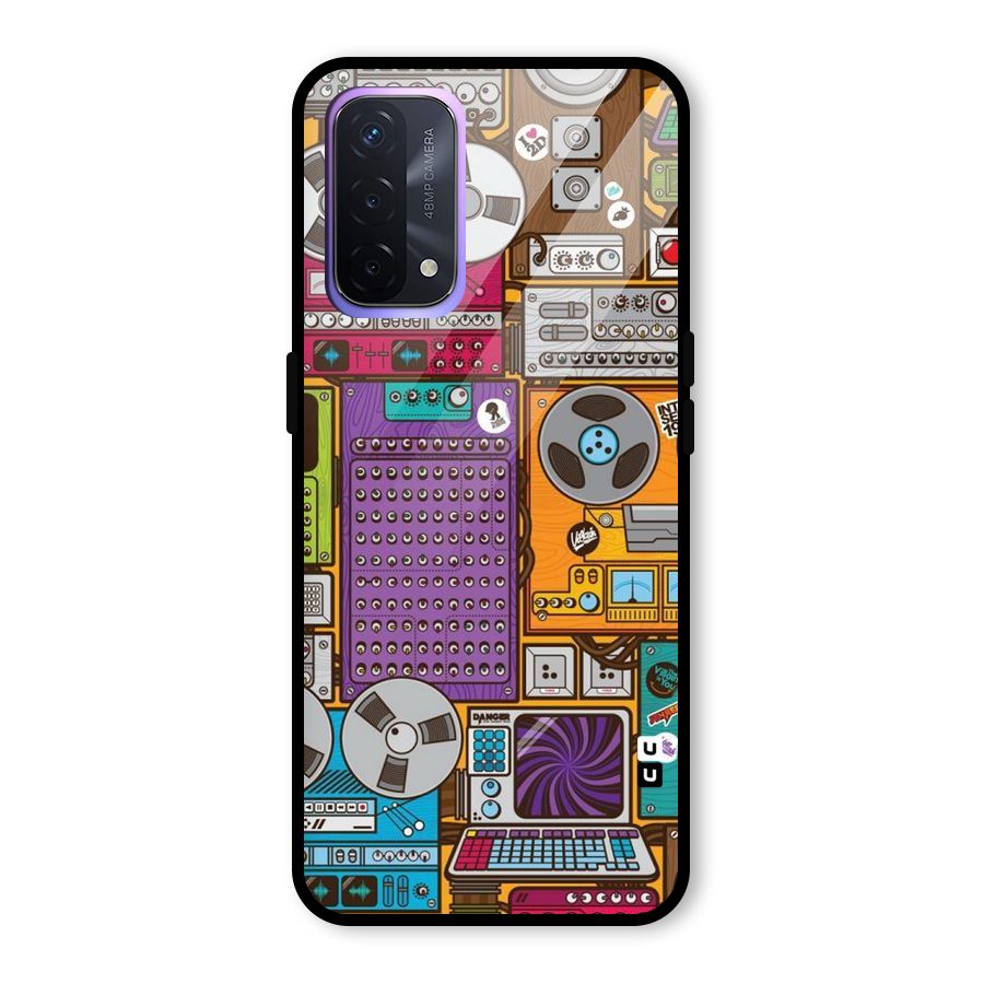 Music Decks Glass Back Case for Oppo A74 5G