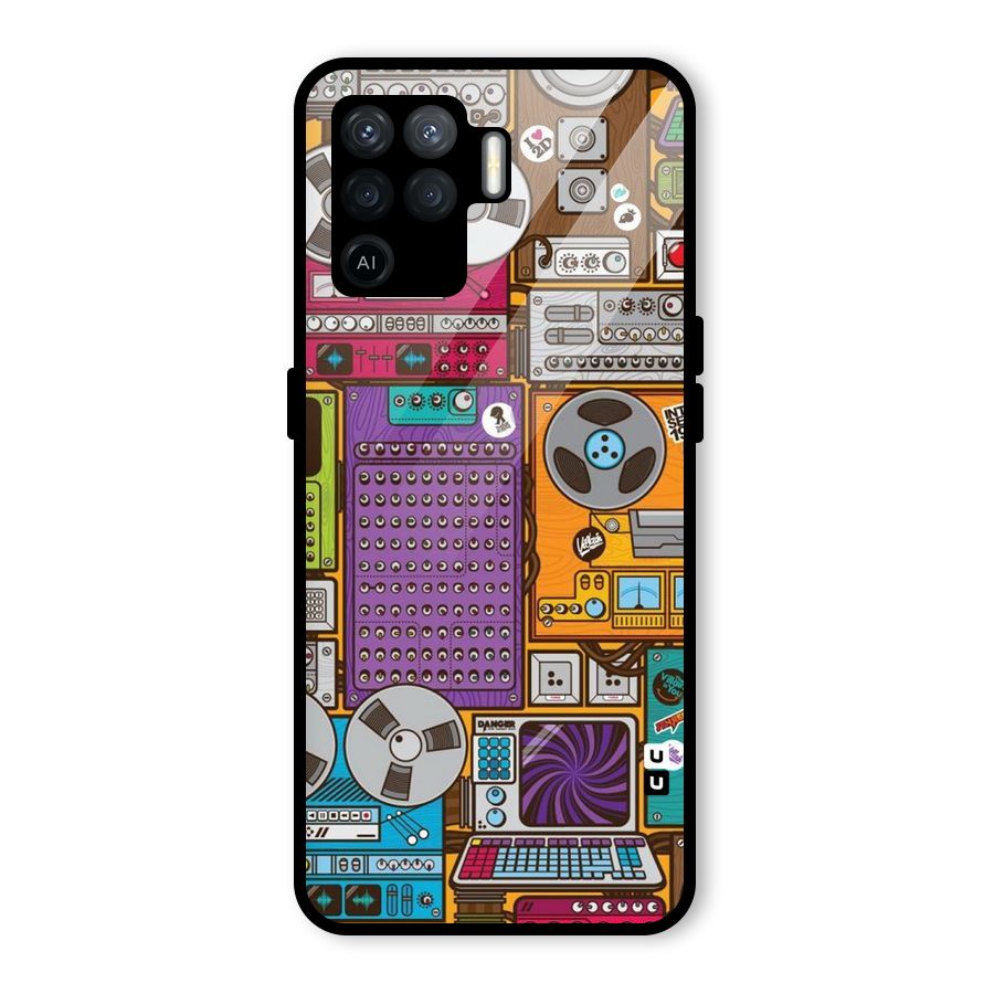 Music Decks Glass Back Case for Oppo F19 Pro