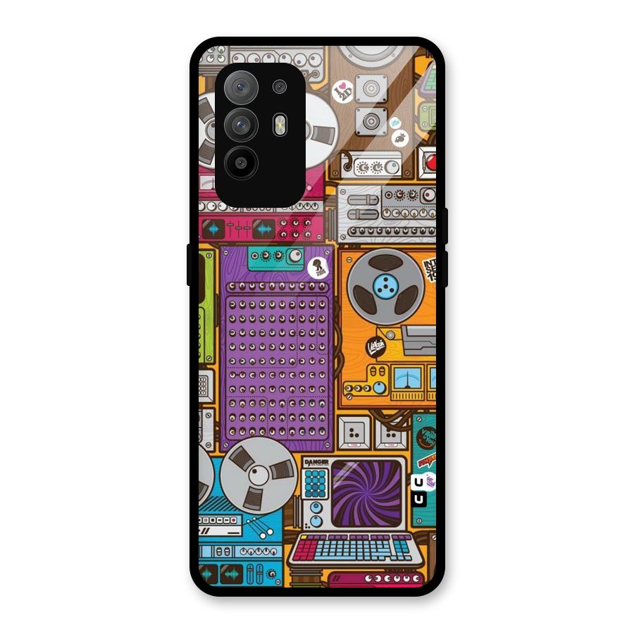 Music Decks Glass Back Case for Oppo F19 Pro Plus 5G
