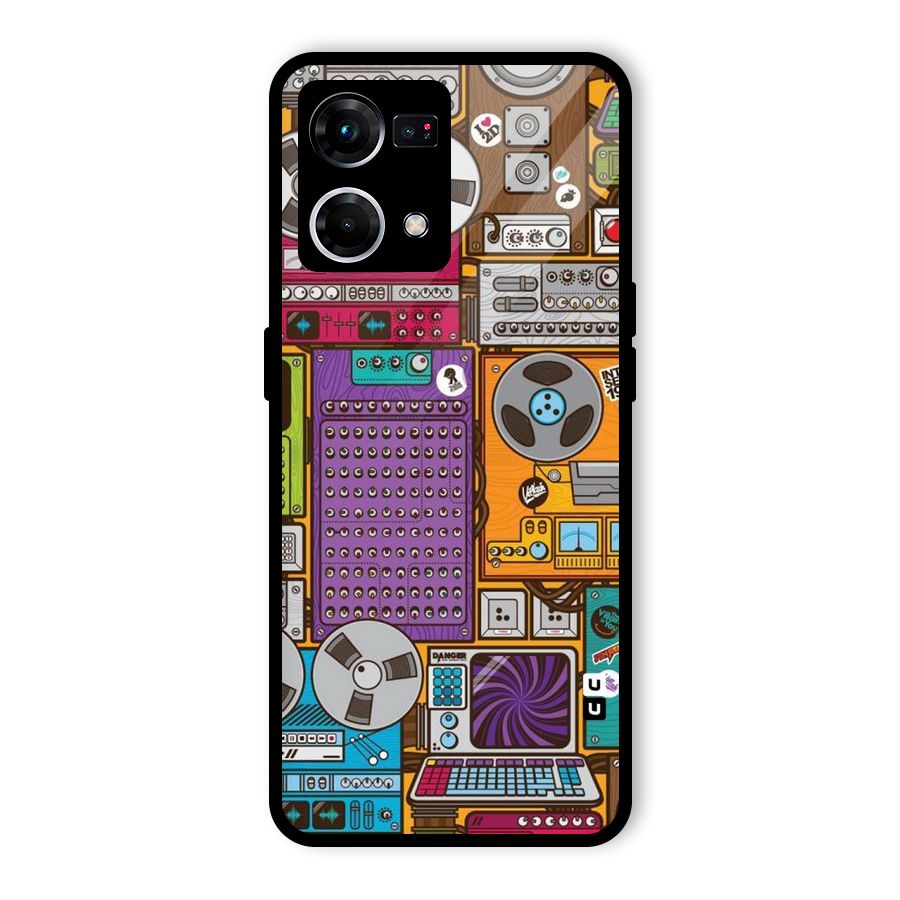 Music Decks Glass Back Case for Oppo F21 Pro 4G