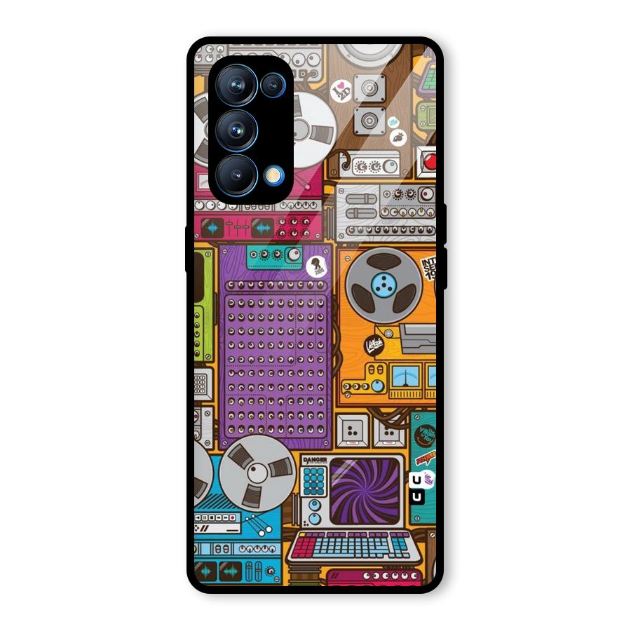 Music Decks Glass Back Case for Oppo Reno5 Pro 5G