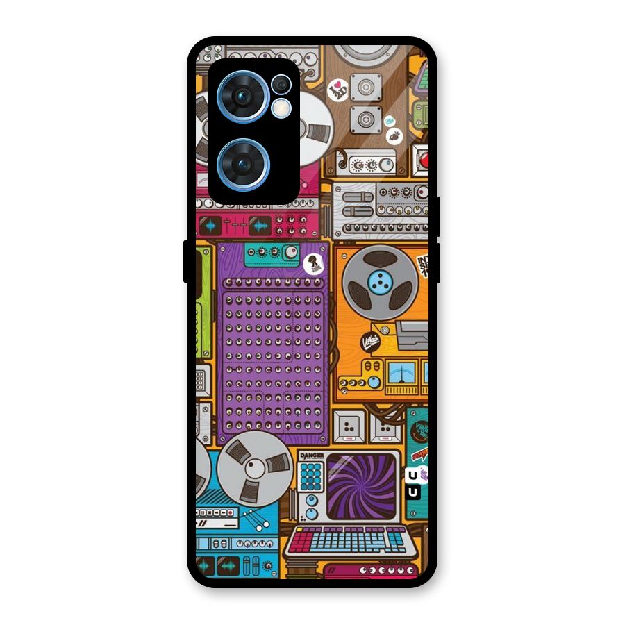 Music Decks Glass Back Case for Oppo Reno7 5G