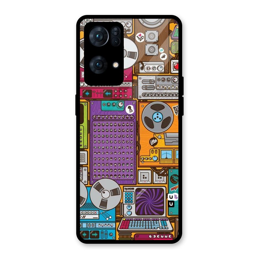 Music Decks Glass Back Case for Oppo Reno7 Pro 5G