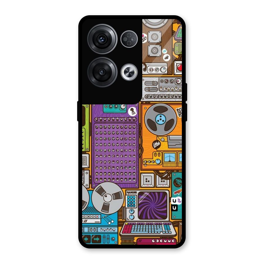 Music Decks Glass Back Case for Oppo Reno8 Pro 5G