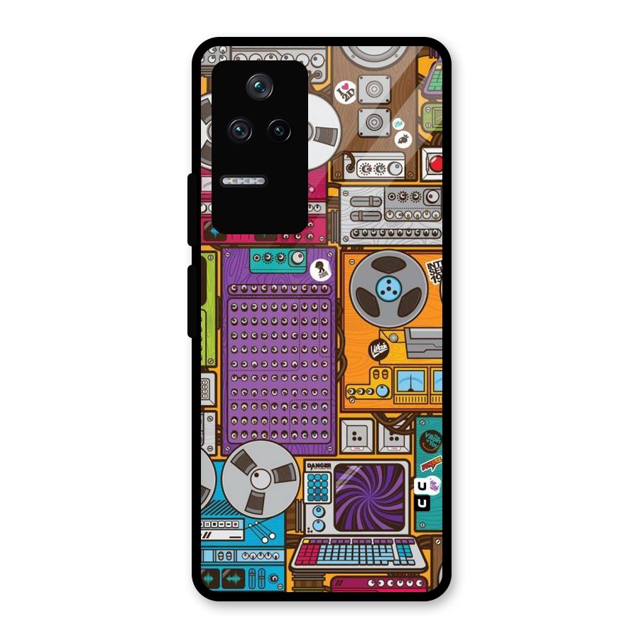 Music Decks Glass Back Case for Poco F4 5G