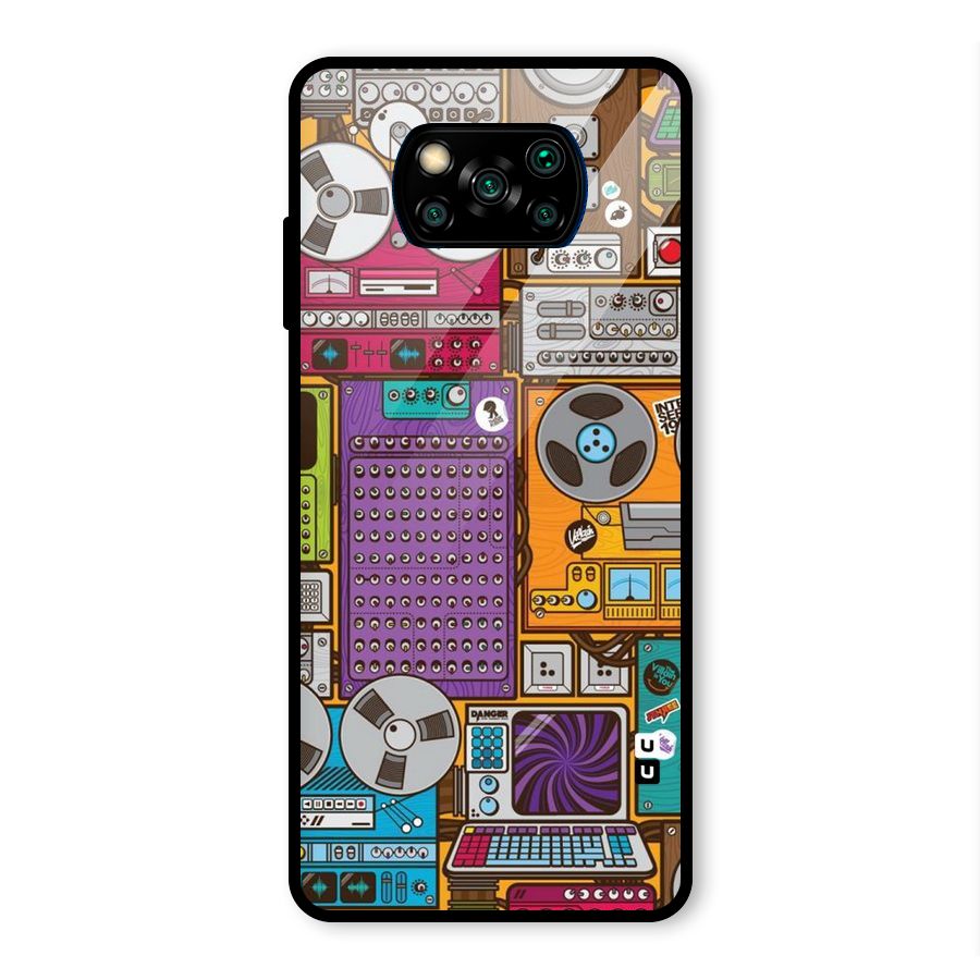 Music Decks Glass Back Case for Poco X3 Pro