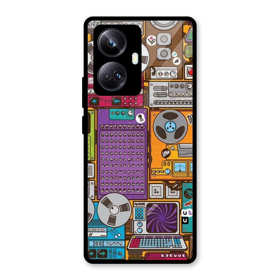 Music Decks Glass Back Case for Realme 10 Pro Plus