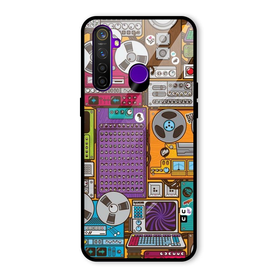 Music Decks Glass Back Case for Realme 5 Pro