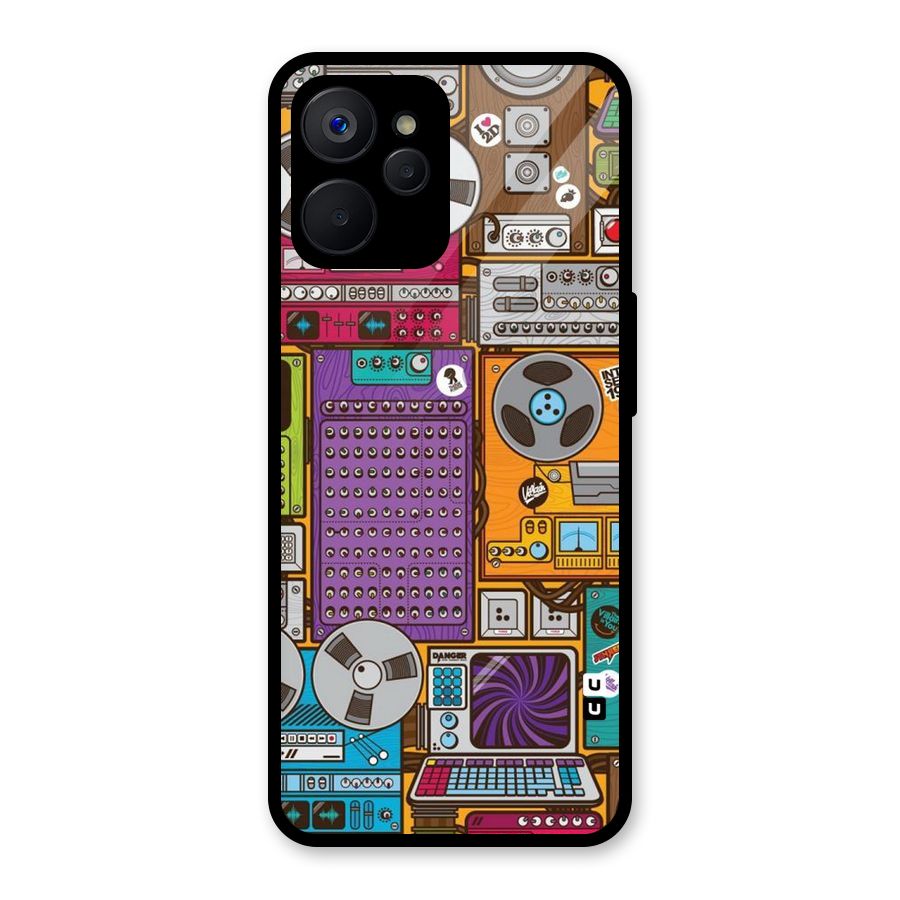 Music Decks Glass Back Case for Realme 9i 5G