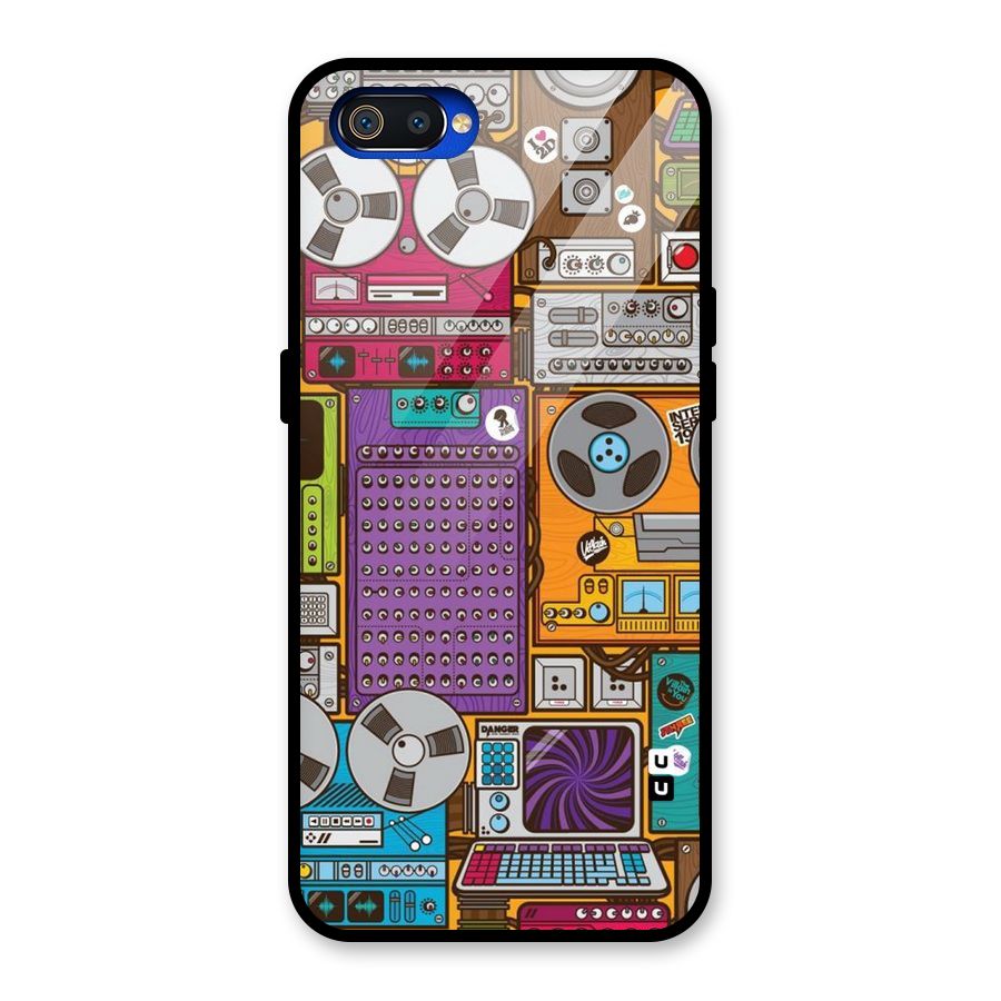 Music Decks Glass Back Case for Realme C2