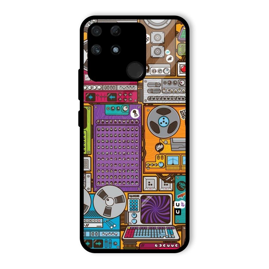 Music Decks Glass Back Case for Realme Narzo 50A