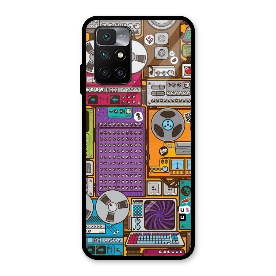 Music Decks Glass Back Case for Redmi 10 Prime