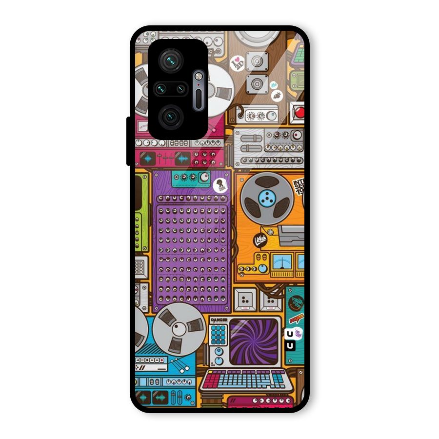 Music Decks Glass Back Case for Redmi Note 10 Pro