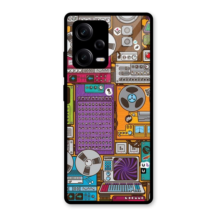 Music Decks Glass Back Case for Redmi Note 12 Pro