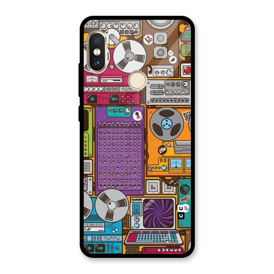 Music Decks Glass Back Case for Redmi Note 5 Pro